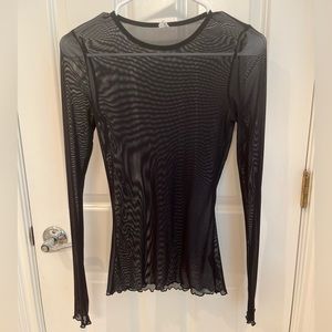 Black sheer top from Urban Outfitters!!